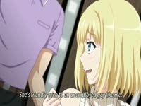 Blonde manga girl got caught masturbating